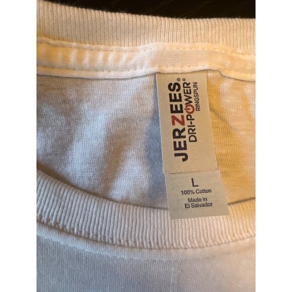 Def Leppard Hysteria 1988 Tour Shirt Jerzees Dri-Power L 100% Cotton White - Picture 3 of 6